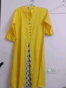Yellow Kurta,used,little holes