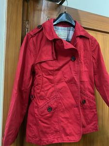 Red Trench Coat for christmas and winter
