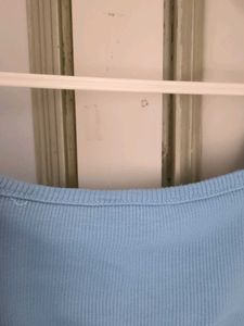 Blue Square Neck Tank