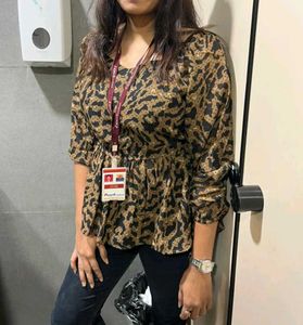 Leopard Tunic Top