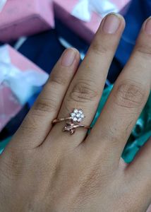 GIVA 925 Real Silver Rose Gold Ring
