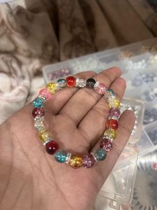 Colorful Beaded Bracelet with spacer