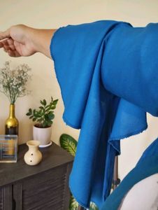 Blue Flowy Sleeve Top