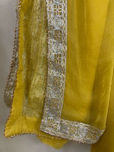 Pakistani Yellow Heavily Embroidered Suit Set