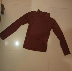 Stylish Brown Long Sleeve Top and skirt (combo )