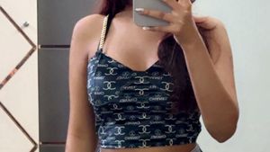 Chanel Printed Cropped Tank Top