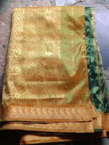 Green & Gold Saree