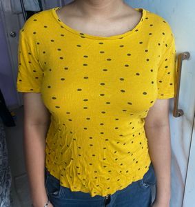 Yellow Polka Dot Tee