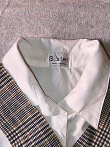 Korean Plaid Jumper Dress