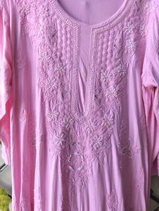 Beautiful Baby Pink Kurta Pant Set