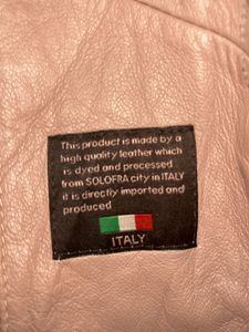 Faux Leather Jacket Pinkish Rust Colour