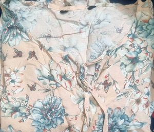 Floral Print Ruffle Hem Dress