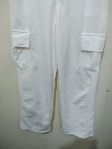MHK Fashion White Cargo Pant Trousers