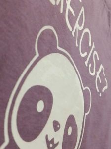 Panda Exercise Graphic T-shirt 💜💜💜 Purple Lover