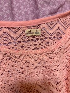 HOLLISTER Peach Lace Top