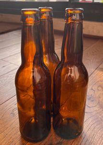 Vintage Brown Glass Bottles