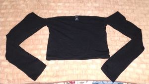 Black Off-Shoulder Top