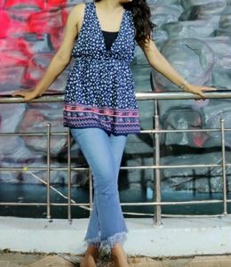 Blue Top In Good Condition