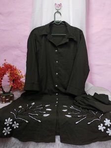 Embroidered cord set