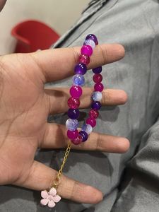 Colorful Beaded Charm Bracelet