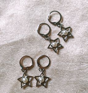 star pearl hoop