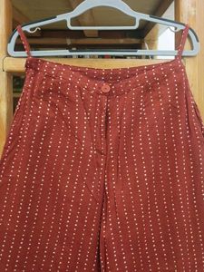 High waisted Shristi Brand pure cotton tailored pa