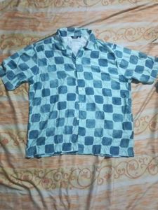 Checkered Short Sleeve Button-Down