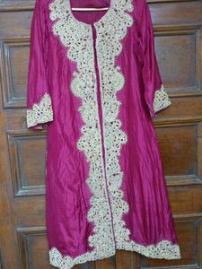 Elegant Embroidered Zardozi Handwork Kurta