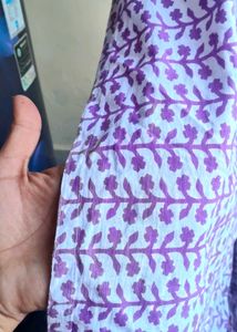 Purple Floral Print kurti