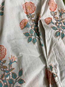 Floral Print Cotton Kurti