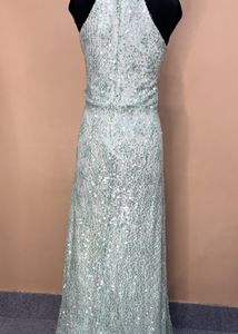 Sequin Halter Neck Gown