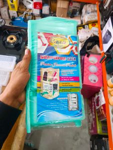 Mint Green Plastic Shelf Organizer