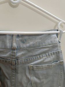 Urbanic Light Blue Flared Straight Jeans