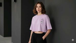 Cute Graphic Crop Top