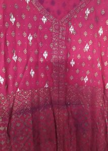 Orange Tunic Top with Embellishments