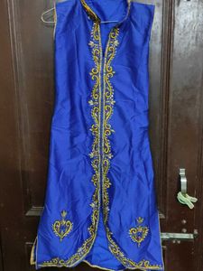 Blue Embroidered Kurta