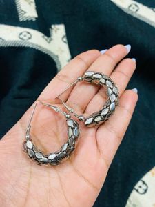 Silver Hoop Earrings