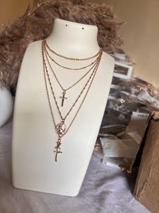 Cross&amp;Rose 5 Layered Neckchain