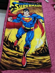 Superman Cartoon Themed Kids New Towel 70*140cm