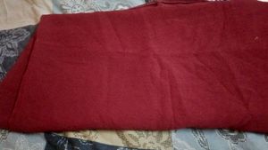 Brown Dotted And Red Chiffon Dupatta