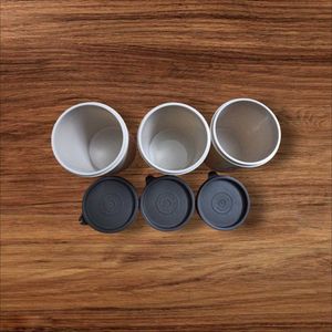 Vintage Tea Coffee Sugar Container 3 Pcs