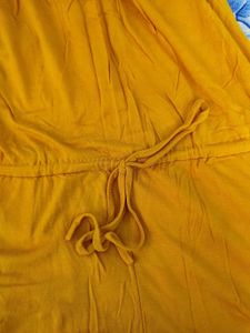 Mustard Color Sleeveless Jumpsuit