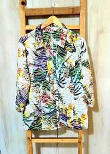 Cotton Multicour Printed Shirt Size-42-XL