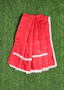 Hakoba Lace Jamdani - Red