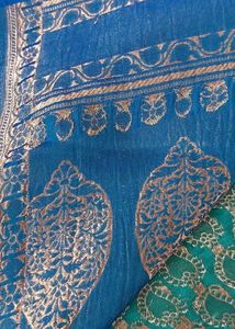 Blue Banarasi Silk Saree