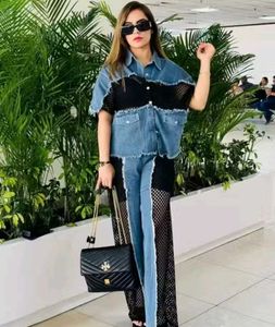 Denim &amp; Lace Co-ord Set