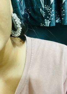 4 Silver Hoop Earrings with one ring