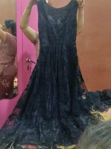 Black Gown With Ponchu