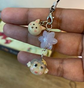 Handmade bag charm