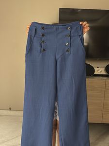 Wide Leg Button Pants